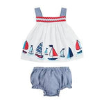 Sailboat Pinafore Set by Mud Pie at Confetti Gift and Party Tuscaloosa Alabama