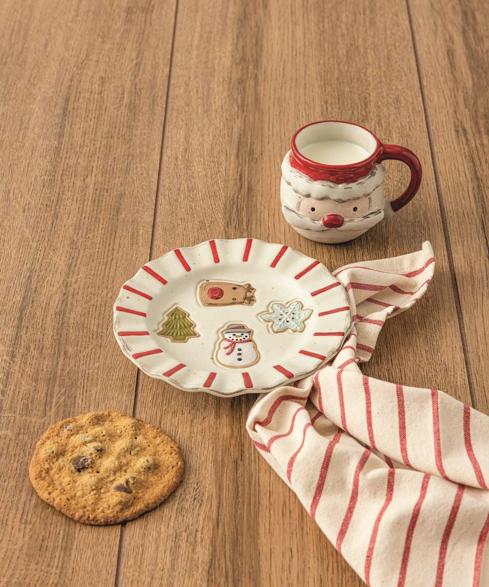 Santa Mug & Cookie Plate Set by Mud Pie at Confetti Gift and Party Tuscaloosa Alabama