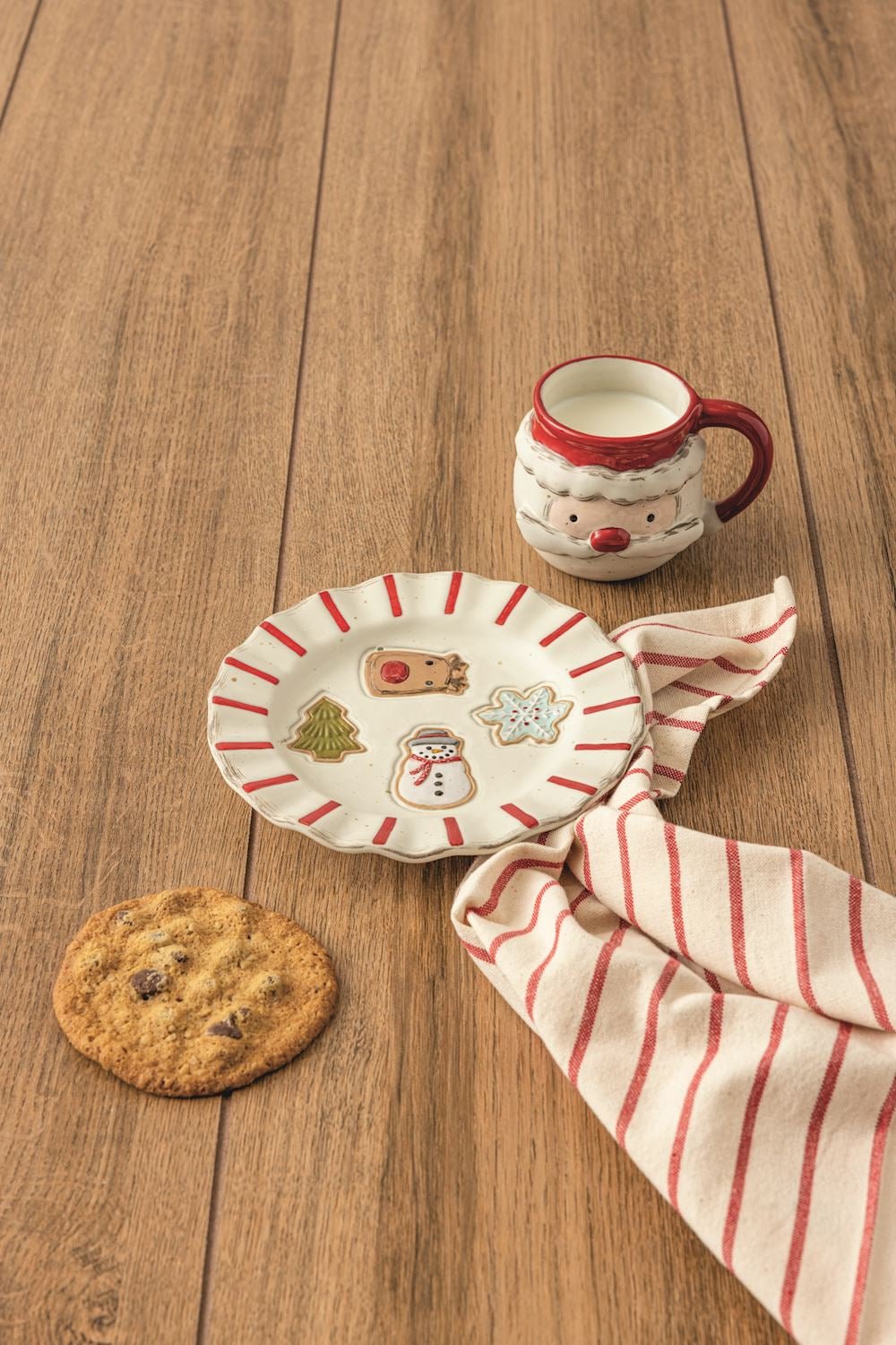 Santa Mug & Cookie Plate Set by Mud Pie at Confetti Gift and Party Tuscaloosa Alabama
