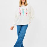 Sarah Sweatshirt - Three Nutcrackers by Mary Square at Confetti Gift and Party Tuscaloosa Alabama