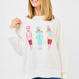 Sarah Sweatshirt - Three Nutcrackers by Mary Square at Confetti Gift and Party Tuscaloosa Alabama