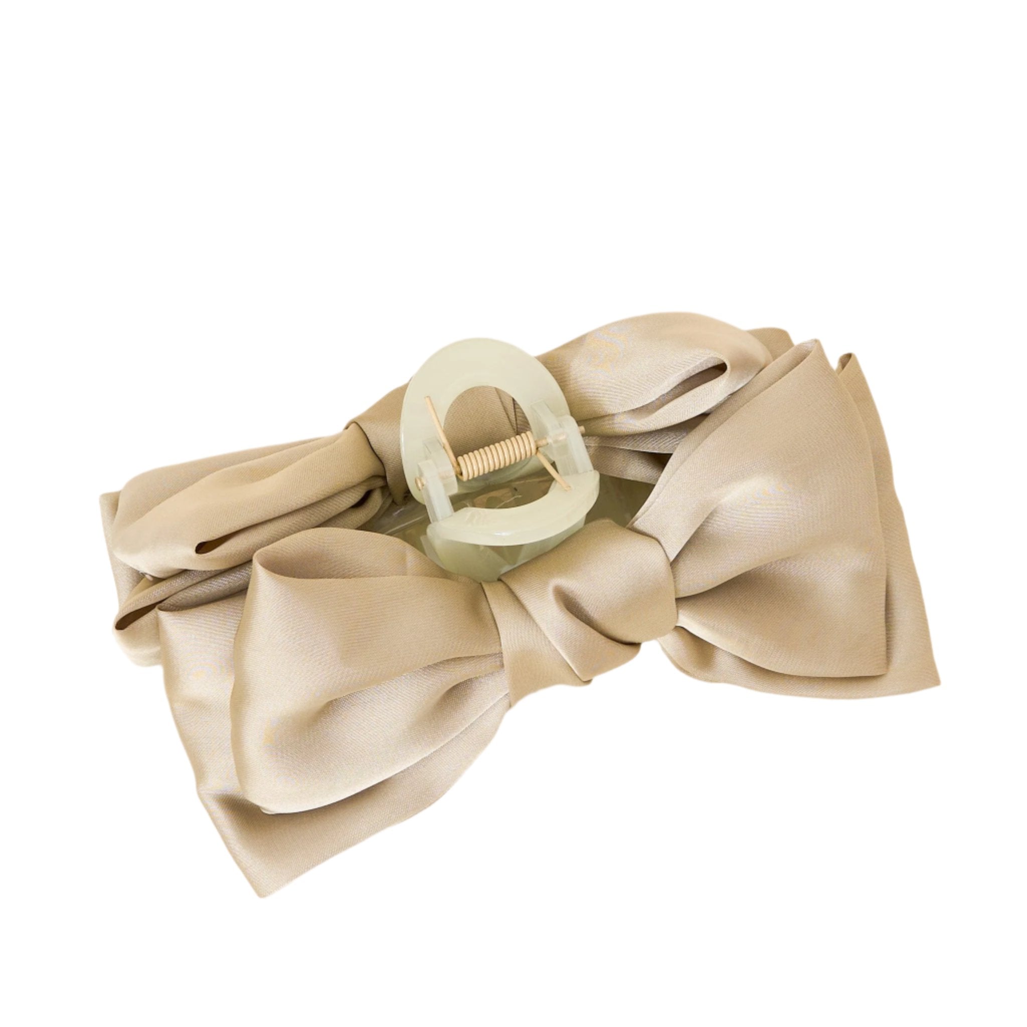 Satin Bow Claw Clip - Green by The Darling Effect at Confetti Gift and Party