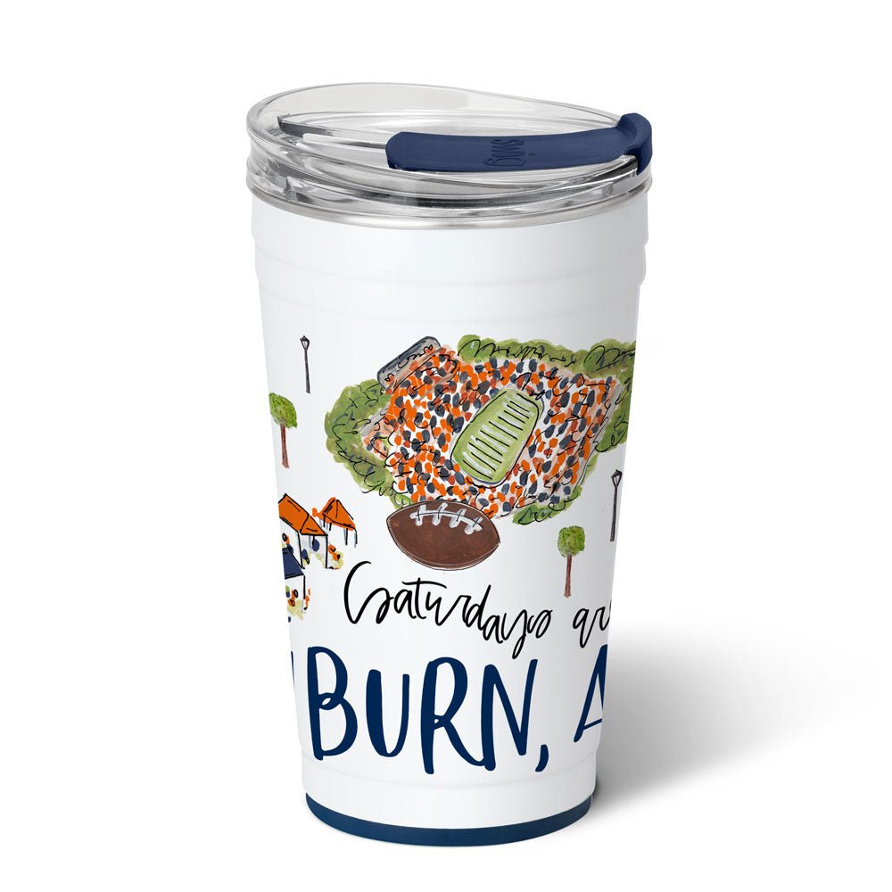 Saturdays In Auburn Party Cup 24oz by SWIG at Confetti Gift and Party