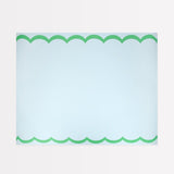Scalloped Edge Blue - Green Table Runner by Meri Meri at Confetti Gift and Party Tuscaloosa Alabama
