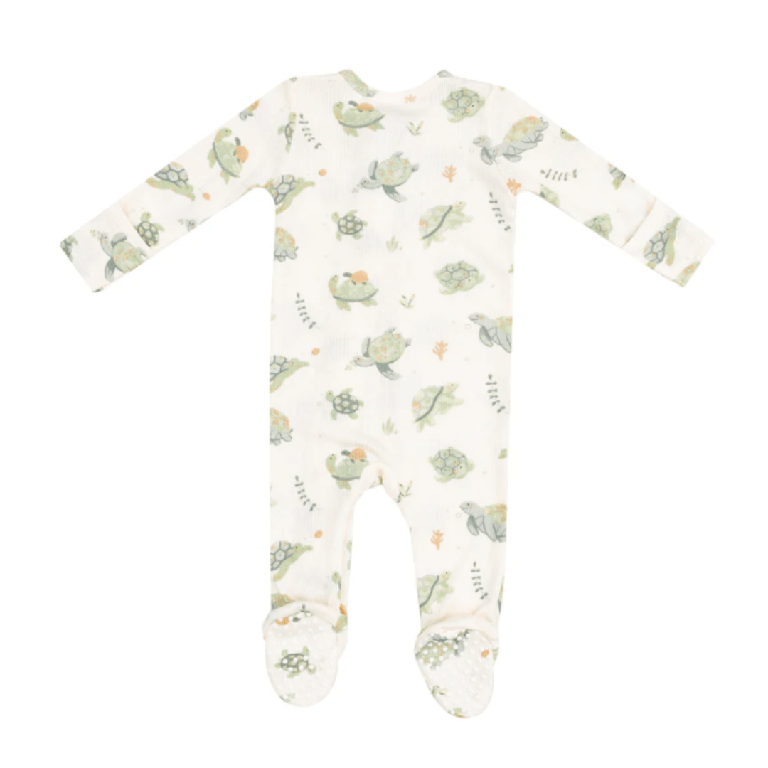 Sea Turtles 2 Way Zipper Footie by Angel Dear at Confetti Gift and Party Tuscaloosa Alabama