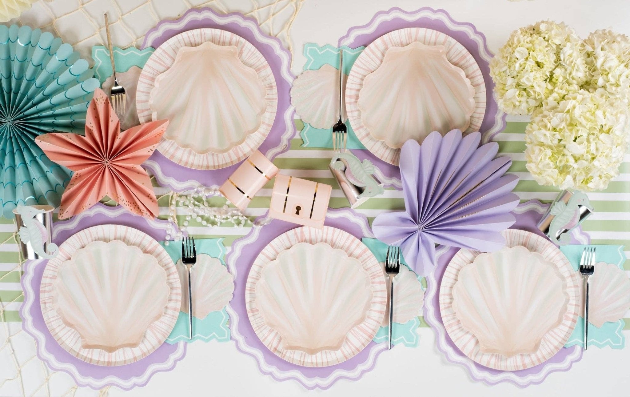 Shell Dessert Plates by Gatherings by Curated Paperie at Confetti Gift and Party Tuscaloosa Alabama