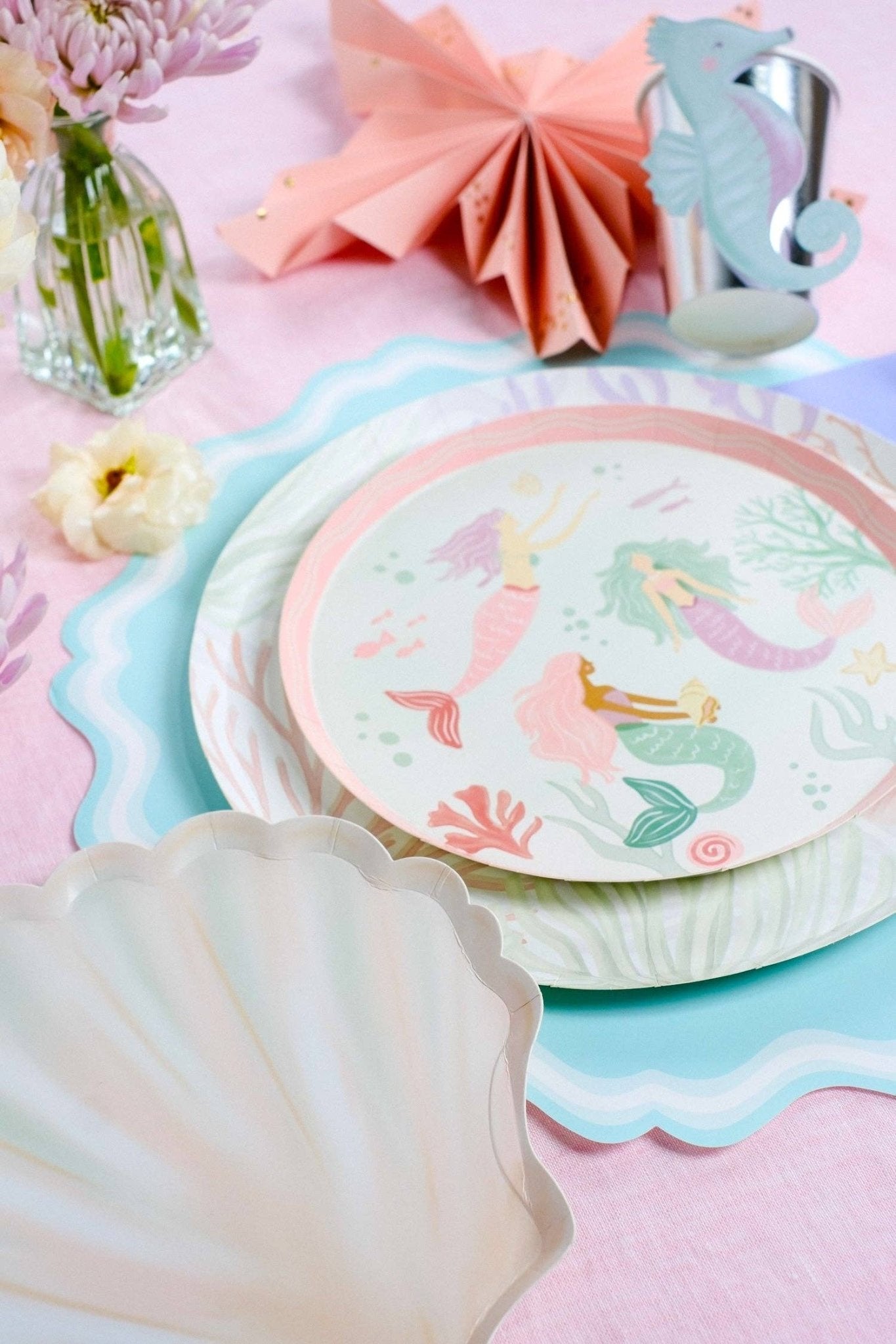 Shell Dessert Plates by Gatherings by Curated Paperie at Confetti Gift and Party Tuscaloosa Alabama