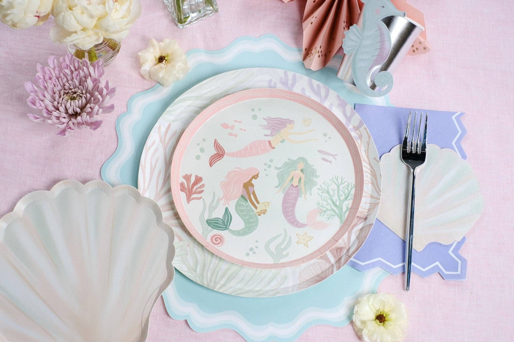 Shell Dessert Plates by Gatherings by Curated Paperie at Confetti Gift and Party Tuscaloosa Alabama