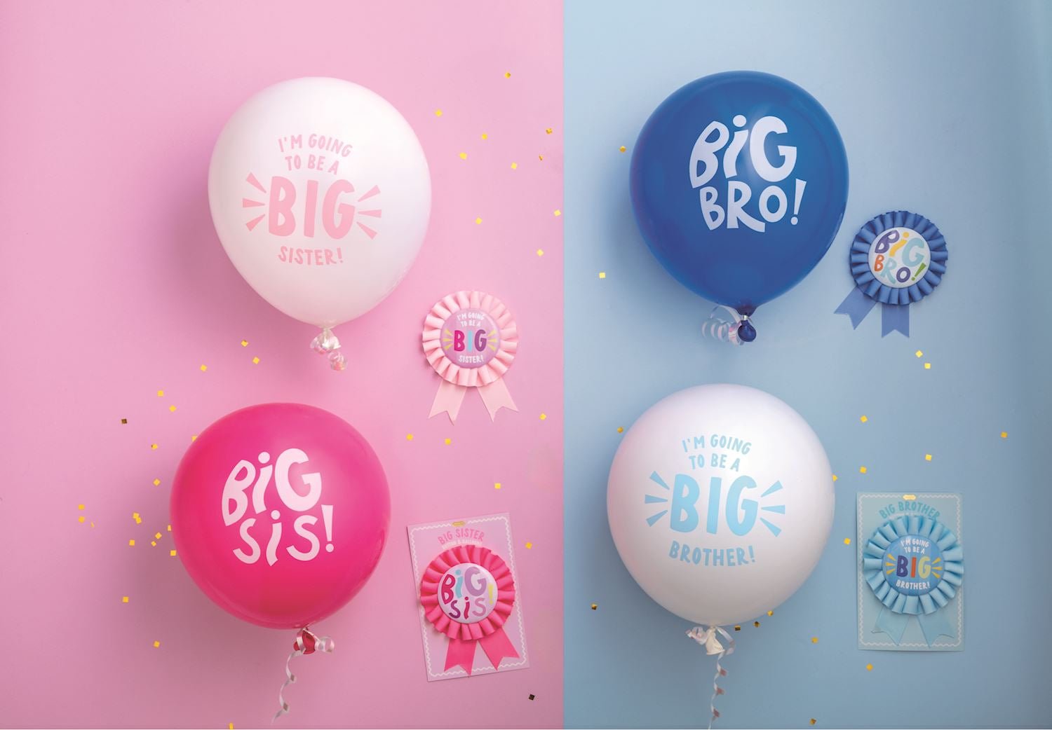 Sibling Button & Balloon Sets by Mud Pie at Confetti Gift and Party Tuscaloosa Alabama