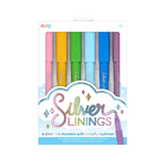 Silver Linings Outline Markers - Set of 6 by OOLY at Confetti Gift and Party