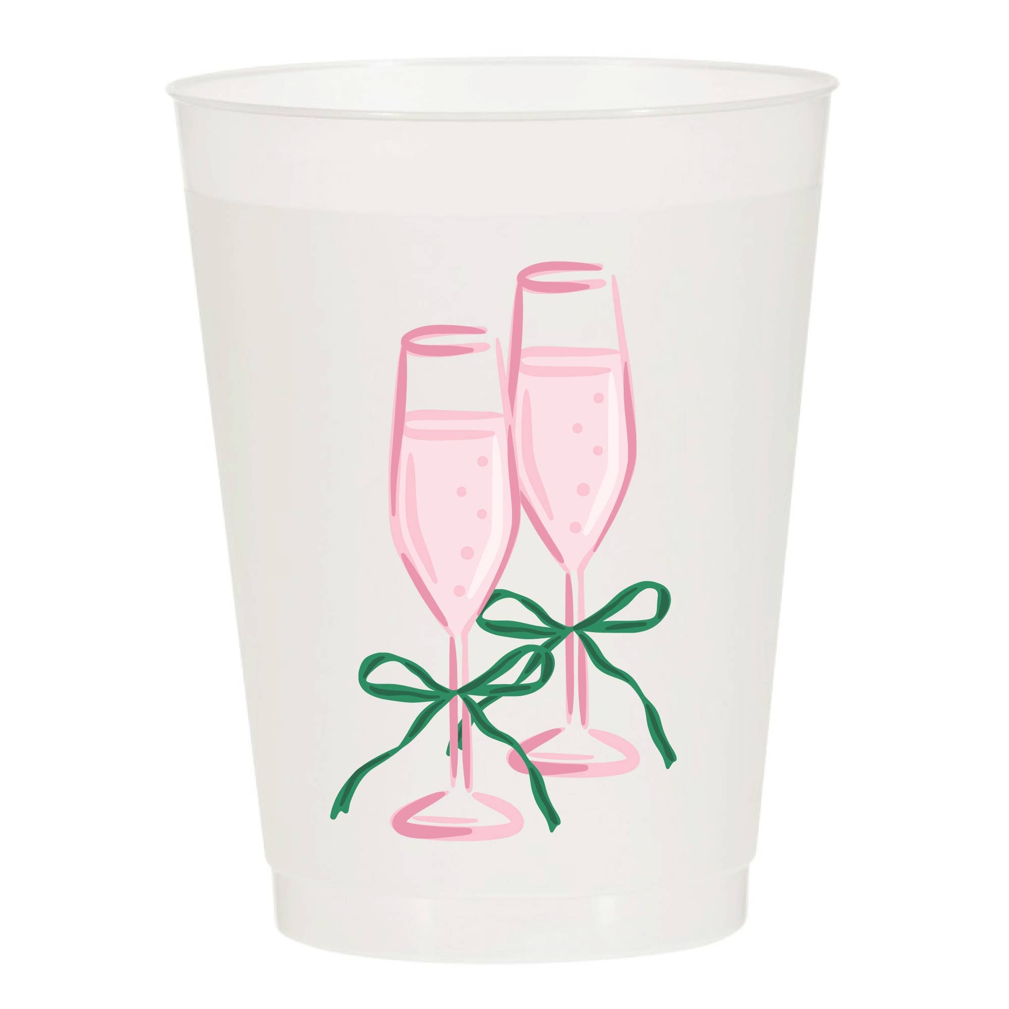 Sip Hip Hooray - Champagne is For Celebrating Frosted Cups - Girly by Sip Hip Hooray at Confetti Gift and Party Tuscaloosa Alabama