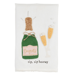 Sip Hooray Wedding Tea Towel by Mud Pie at Confetti Gift and Party Tuscaloosa Alabama