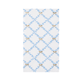 Sky Blue Trellis Guest Towels with Bow Detail by Bonjour Fête at Confetti Gift and Party Tuscaloosa Alabama