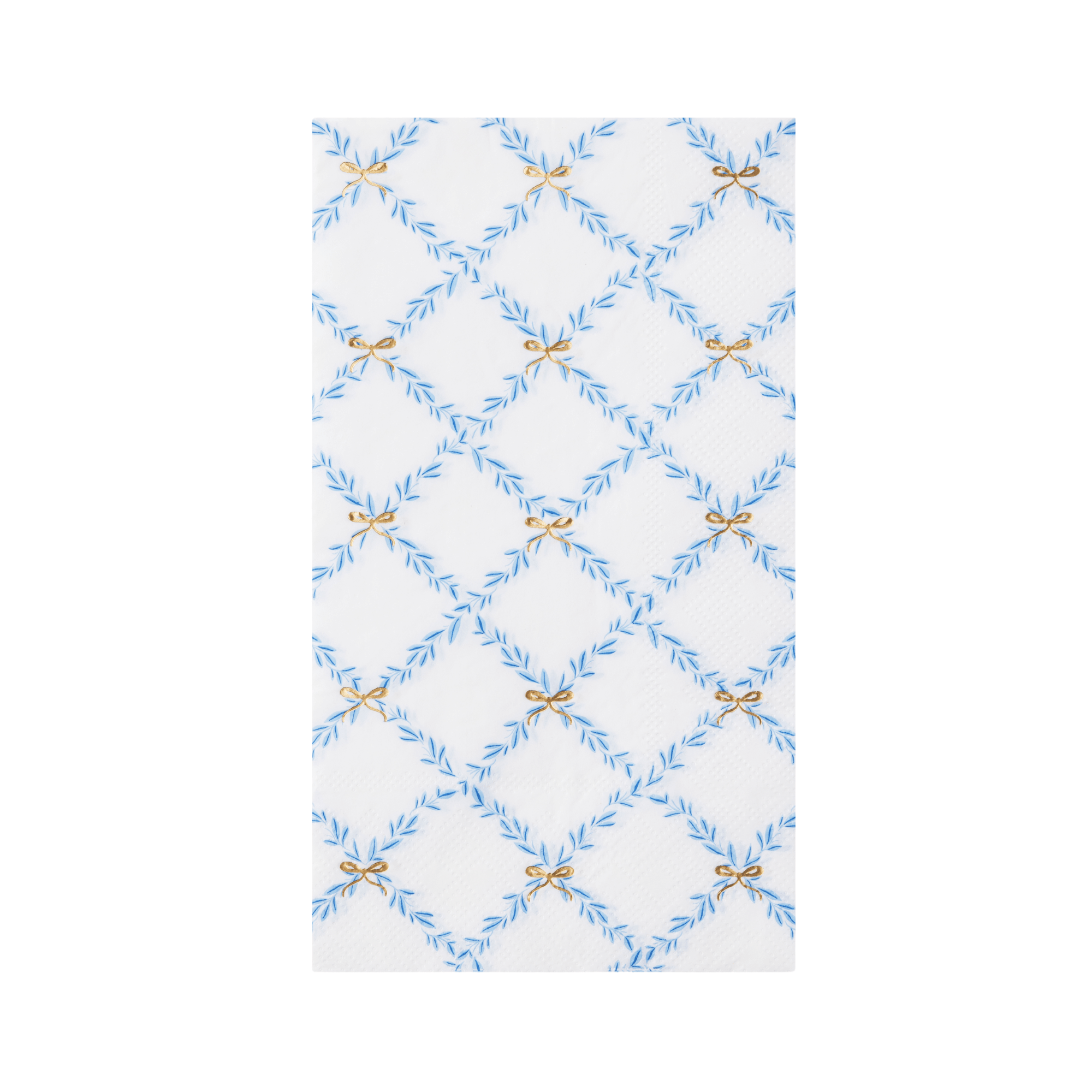 Sky Blue Trellis Guest Towels with Bow Detail by Bonjour Fête at Confetti Gift and Party Tuscaloosa Alabama