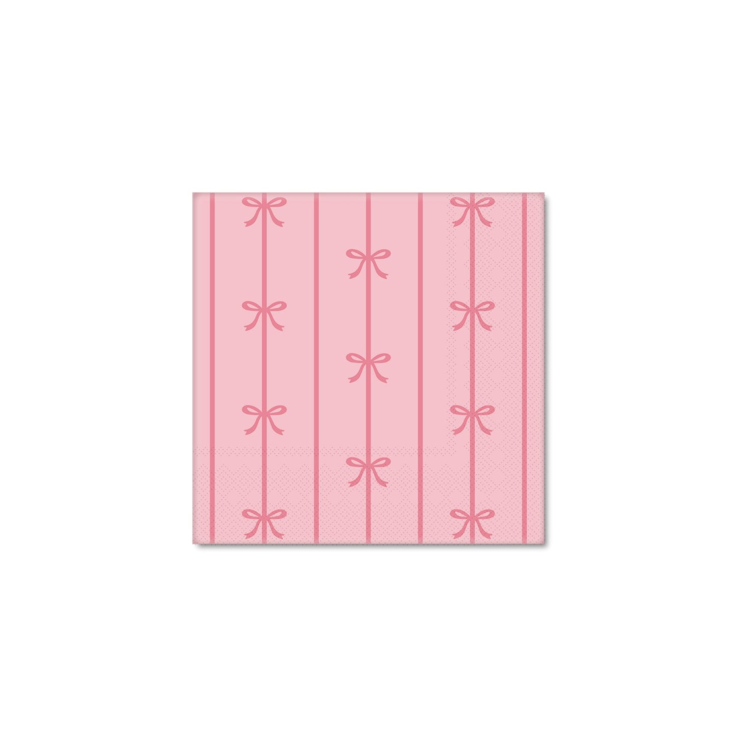 Small Petal Pink Bow Napkins by Bonjour Fête at Confetti Gift and Party