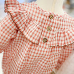 Smocked Turkey Embroidered Gingham Baby Bubble – Fall Outfit for Girls by Mud Pie at Confetti Gift and Party Tuscaloosa Alabama