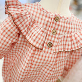 Smocked Turkey Embroidered Gingham Baby Bubble – Fall Outfit for Girls by Mud Pie at Confetti Gift and Party Tuscaloosa Alabama