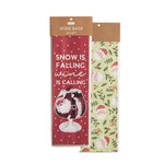 Snow Is Falling Paper Wine Bag Set by Mud Pie at Confetti Gift and Party Tuscaloosa Alabama