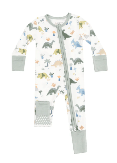 Soft Dinos 2 Way Zipper Romper by Angel Dear at Confetti Gift and Party Tuscaloosa Alabama