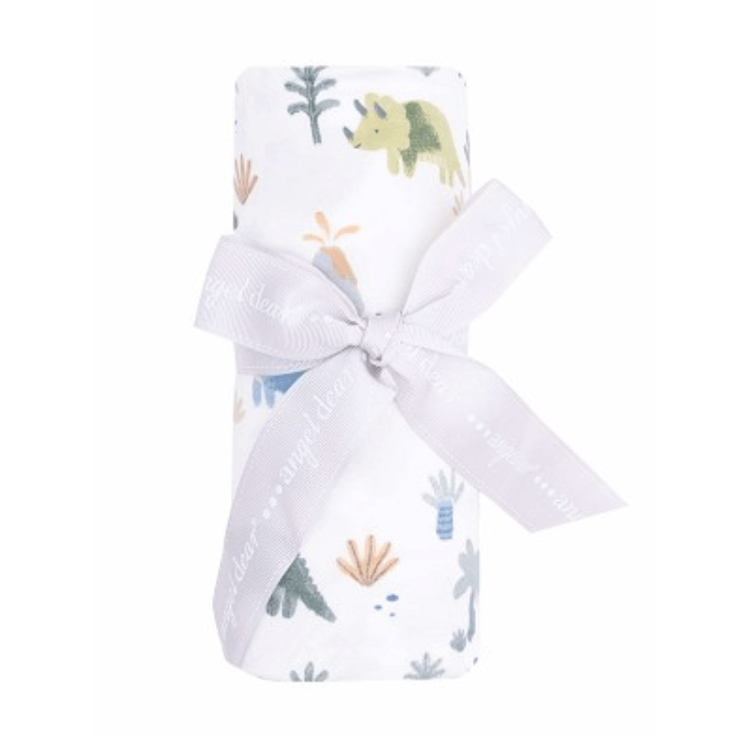 Soft Dinos Swaddle Blanket by Angel Dear at Confetti Gift and Party Tuscaloosa Alabama