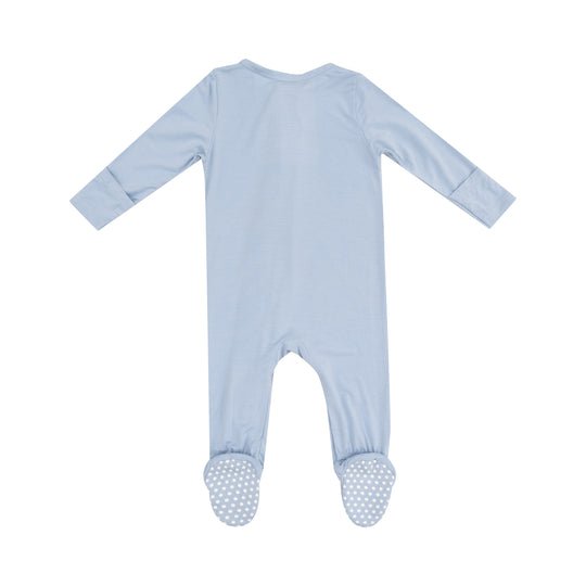 Solid Blue Fog 2 Way Zipper Footie by Angel Dear at Confetti Gift and Party Tuscaloosa Alabama