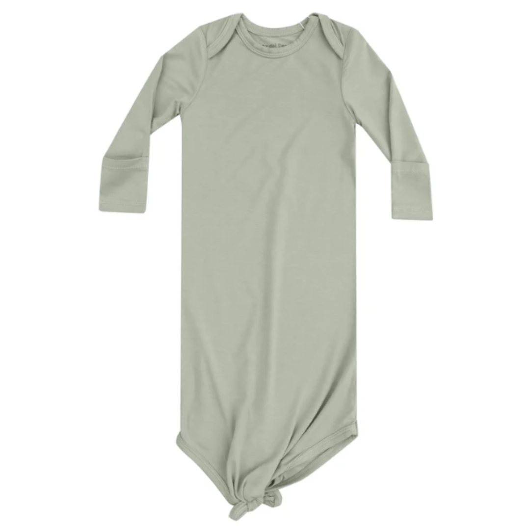 Solid Desert Sage Knotted Gown by Angel Dear at Confetti Gift and Party Tuscaloosa Alabama