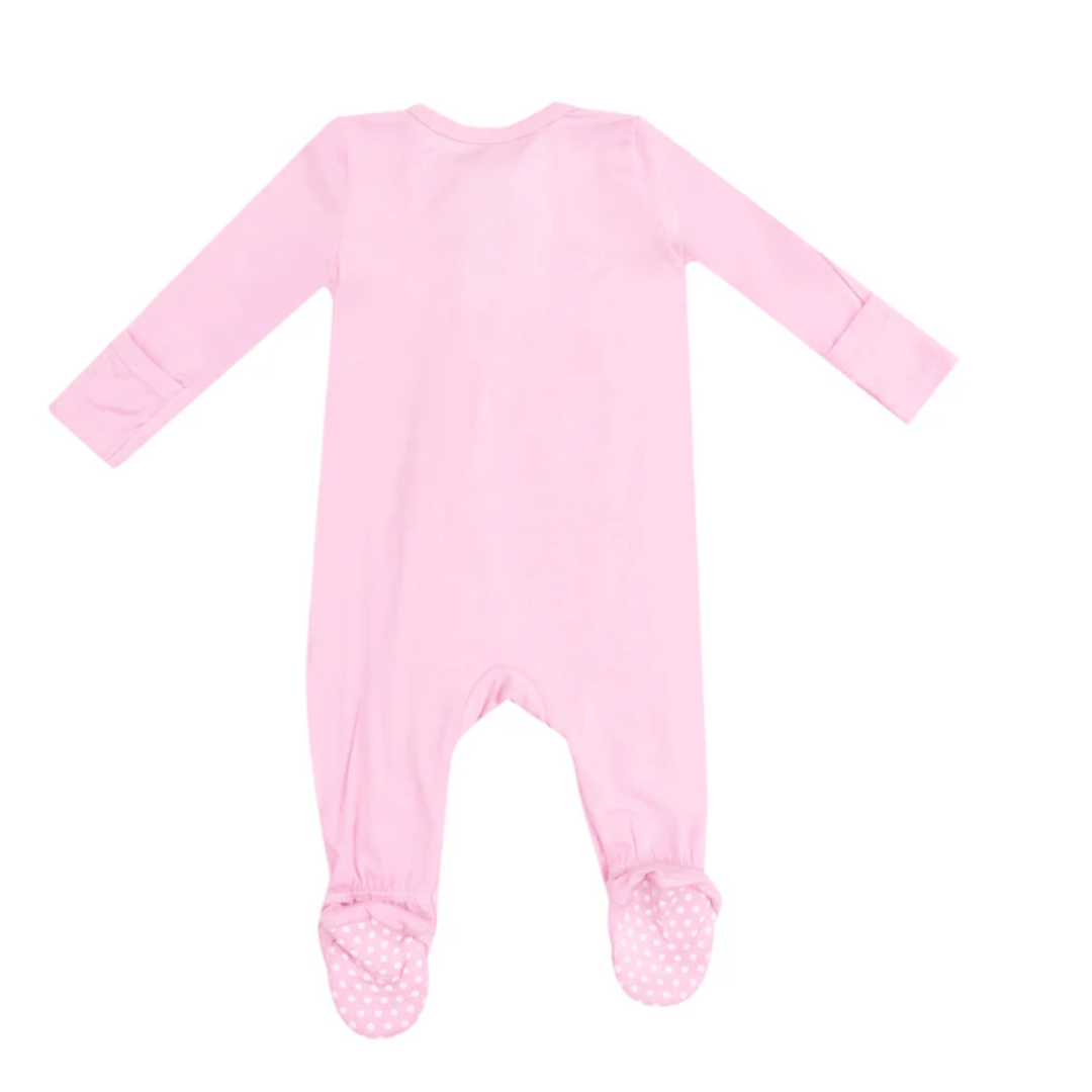 Solid Nosegay Pink 2 Way Zipper Footie by Angel Dear at Confetti Gift and Party Tuscaloosa Alabama