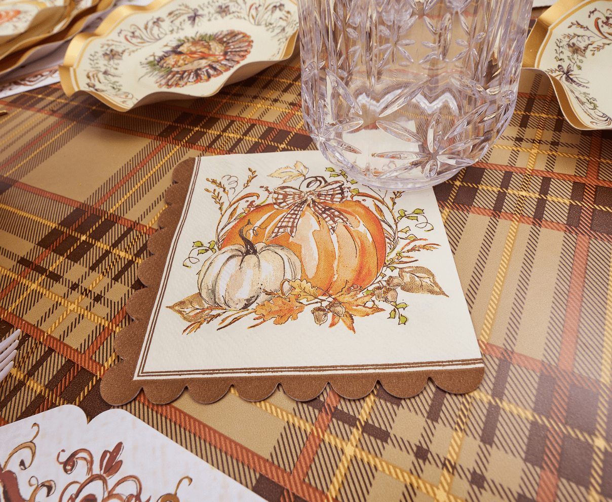Sophistiplate - Turkey & Gourds Cocktail Napkins/26pk by Sophistiplate Simply Baked at Confetti Gift and Party Tuscaloosa Alabama