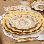 Sophistiplate - Turkey & Gourds Salad Plates/8pk by Sophistiplate at Confetti Gift and Party Tuscaloosa Alabama