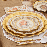 Sophistiplate - Turkey & Gourds Salad Plates/8pk by Sophistiplate at Confetti Gift and Party Tuscaloosa Alabama