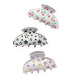 Space 46 Wholesale - Glitter Smiley Face Star Cherry Clip Hair Claw by Space 46 Wholesale at Confetti Gift and Party Tuscaloosa Alabama