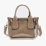 Stacey Clear Satchel w/ Inner Bag by Jen & Co. at Confetti Gift and Party Tuscaloosa Alabama