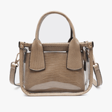 Stacey Clear Satchel w/ Inner Bag by Jen & Co. at Confetti Gift and Party Tuscaloosa Alabama