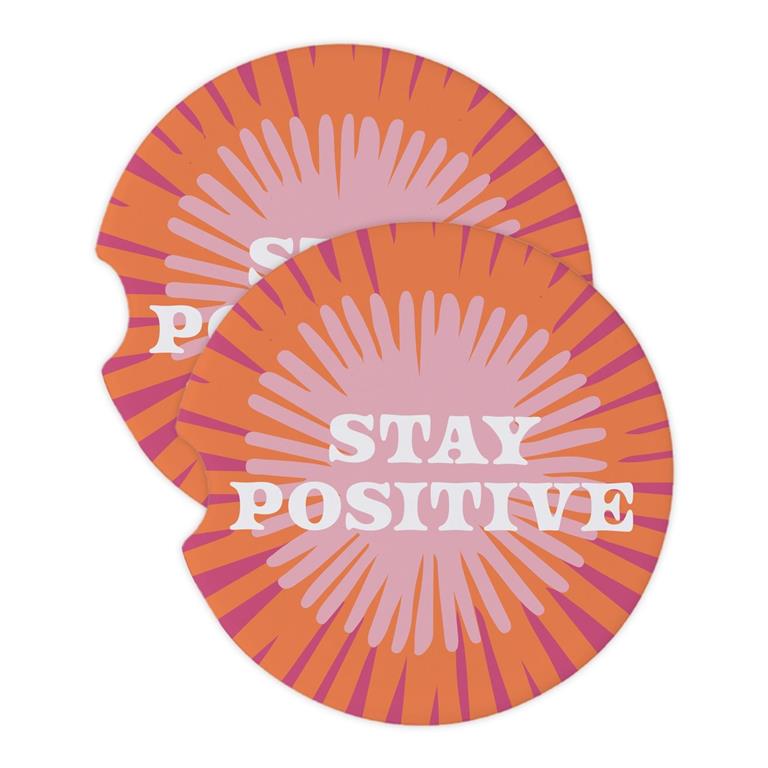 Stay Positive Car Coaster by Mary Square at Confetti Gift and Party
