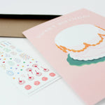Sticker Scene Greeting Card – Decorate the Cake! by Inklings Paperie at Confetti Gift and Party Tuscaloosa Alabama
