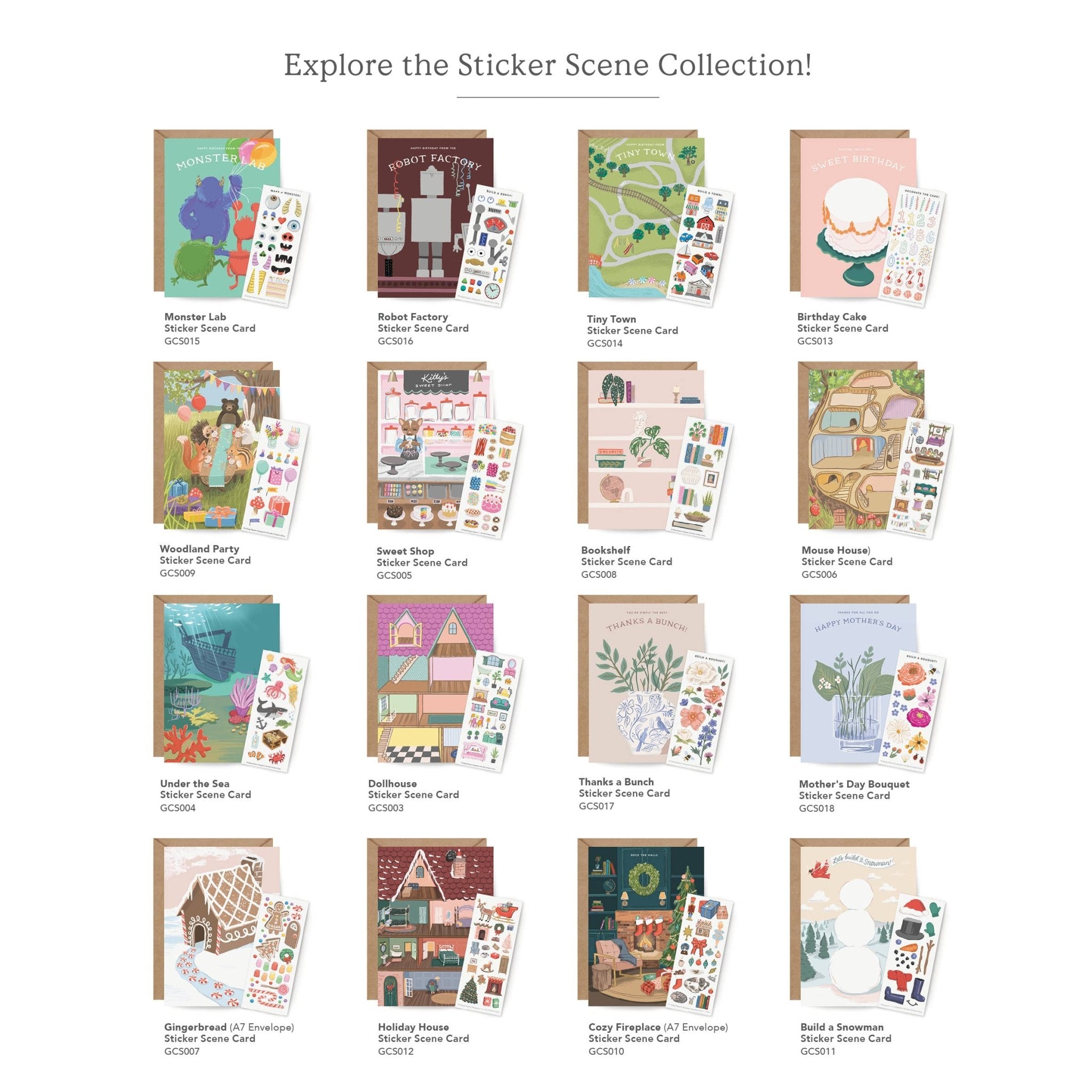 Sticker Scene Greeting Card – Decorate the Cake! by Inklings Paperie at Confetti Gift and Party Tuscaloosa Alabama