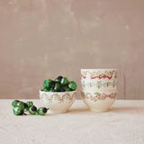 Stoneware Bowl with Bows, 4 Styles by Creative Co Op at Confetti Gift and Party Tuscaloosa Alabama