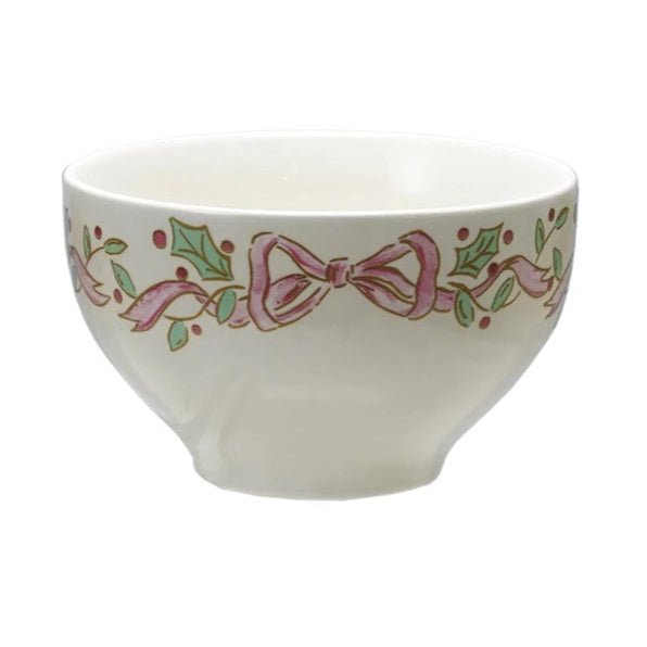 Stoneware Bowl with Bows, 4 Styles by Creative Co Op at Confetti Gift and Party Tuscaloosa Alabama