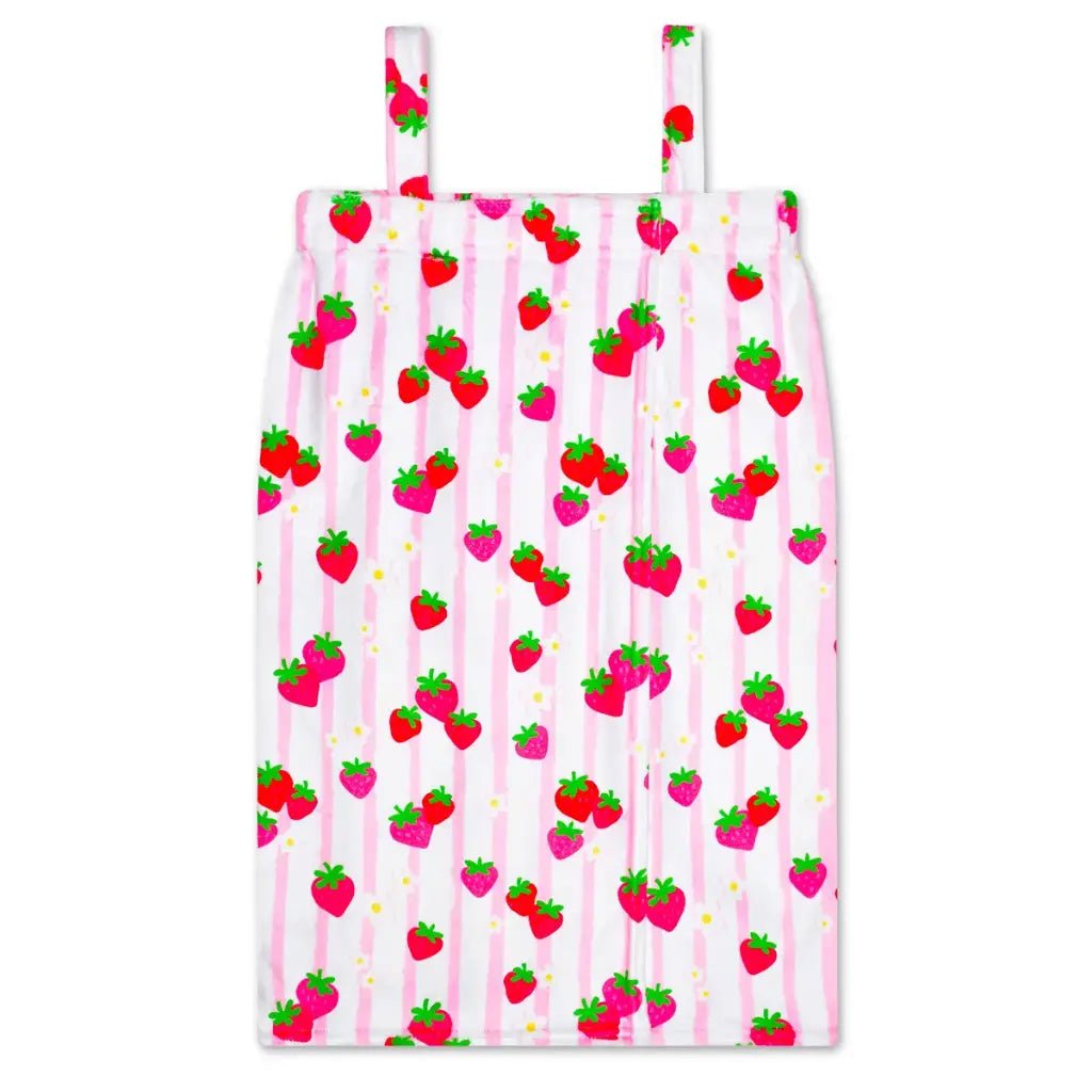 Strawberry Stripes Spa Wrap by Iscream at Confetti Gift and Party Tuscaloosa Alabama