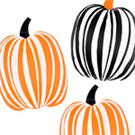 Stripe Pumpkin Plates by Meri Meri at Confetti Gift and Party Tuscaloosa Alabama