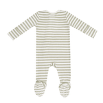 Stripe Sage 2 Way Zipper Footie by Angel Dear at Confetti Gift and Party Tuscaloosa Alabama