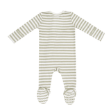 Stripe Sage 2 Way Zipper Footie by Angel Dear at Confetti Gift and Party Tuscaloosa Alabama