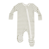 Stripe Sage 2 Way Zipper Footie by Angel Dear at Confetti Gift and Party Tuscaloosa Alabama