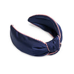 STRIPE TRIM KNOTTED HEADBAND - Navy by Shiraleah at Confetti Gift and Party Tuscaloosa Alabama