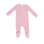 Stripe Vintage Red 2 Way Zipper Footie by Angel Dear at Confetti Gift and Party Tuscaloosa Alabama