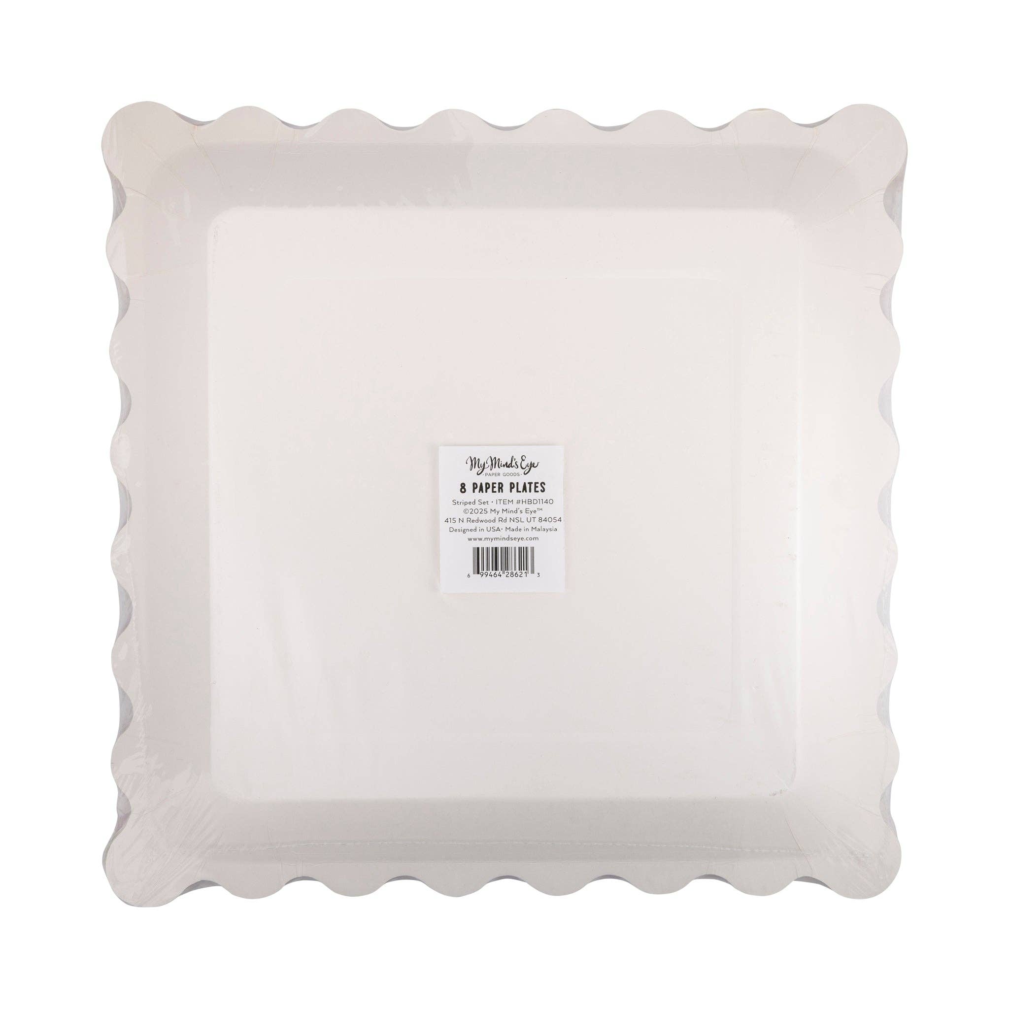 Striped Plate Set by My Mind’s Eye at Confetti Gift and Party Tuscaloosa Alabama