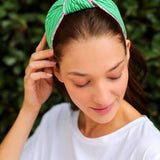 STRIPES KNOTTED HEADBAND - Green by Shiraleah at Confetti Gift and Party Tuscaloosa Alabama