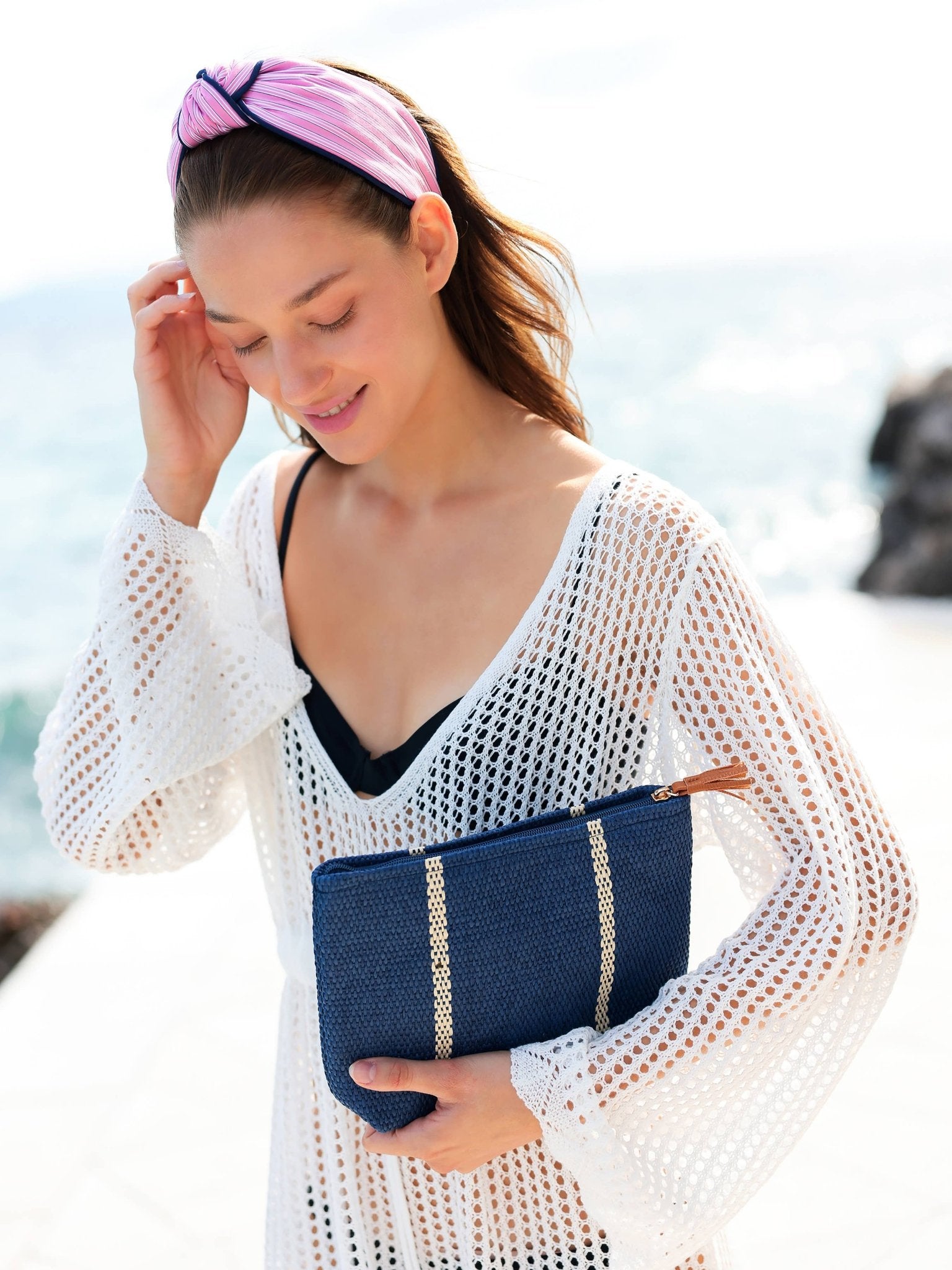 STRIPES KNOTTED HEADBAND - Green by Shiraleah at Confetti Gift and Party Tuscaloosa Alabama