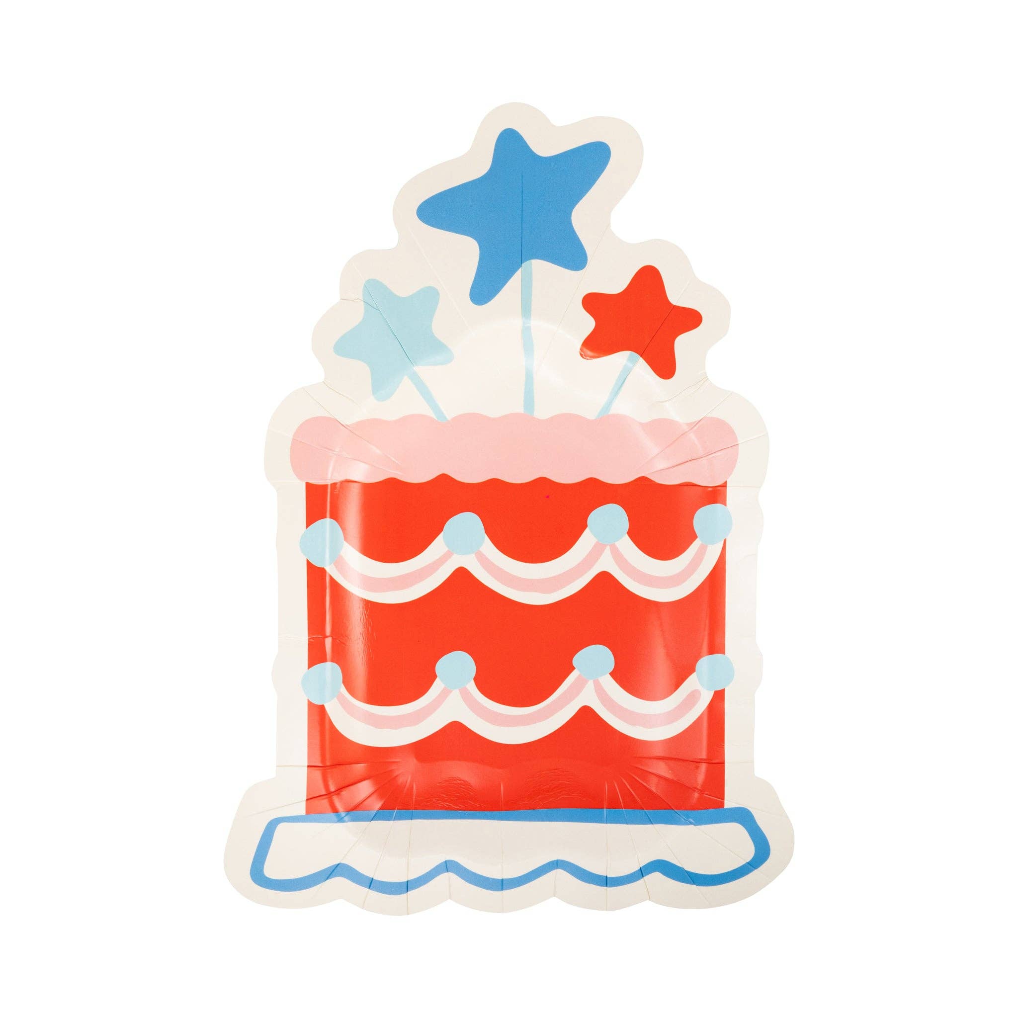 Summer Cake Shaped 11" Paper Plate by My Mind’s Eye at Confetti Gift and Party Tuscaloosa Alabama