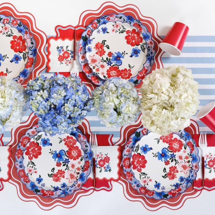 Summer Floral Cocktail Napkins by Gatherings by Curated Paperie at Confetti Gift and Party Tuscaloosa Alabama